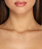 Cubic Zirconia 18K Gold Dipped Promise Necklace for 2022 festival outfits, festival dress, outfits for raves, concert outfits, and/or club outfits