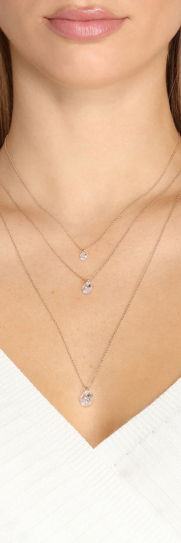 Third Times A Charm Cubic Zirconia Necklace Set