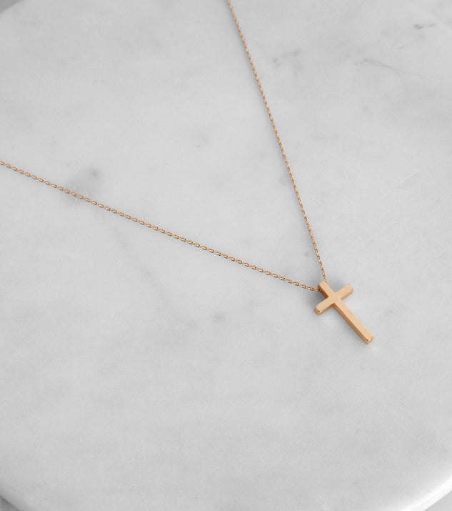 Dainty Cross Pendant Necklace for 2022 festival outfits, festival dress, outfits for raves, concert outfits, and/or club outfits