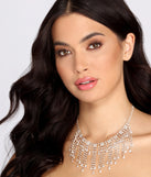 Boho Glam Rhinestone Fringe Choker Necklace is a trendy pick to create 2023 festival outfits, festival dresses, outfits for concerts or raves, and complete your best party outfits!