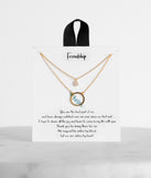 Cubic Zirconia 18K Gold Dipped Friendship Necklace for 2022 festival outfits, festival dress, outfits for raves, concert outfits, and/or club outfits