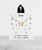 18K Gold Dipped Butterfly Necklace for 2022 festival outfits, festival dress, outfits for raves, concert outfits, and/or club outfits