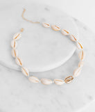 Shell Choker Necklace for 2022 festival outfits, festival dress, outfits for raves, concert outfits, and/or club outfits