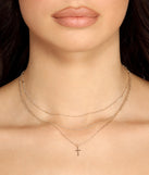 Such A Saint Dainty Cross Charm Necklace is a trendy pick to create 2023 festival outfits, festival dresses, outfits for concerts or raves, and complete your best party outfits!