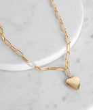 I Heart You Chain Locket Necklace for 2022 festival outfits, festival dress, outfits for raves, concert outfits, and/or club outfits