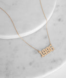 Rep' It 1996 Chain Necklace for 2022 festival outfits, festival dress, outfits for raves, concert outfits, and/or club outfits