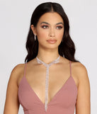 Radiant Fringe Lariat Necklace Set