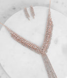 Radiant Fringe Lariat Necklace Set