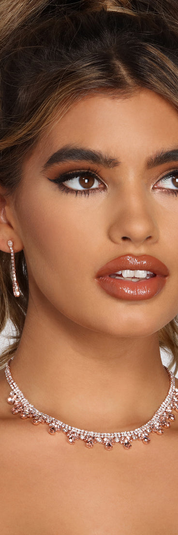 You Are A Vision Rhinestone Necklace Set