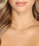 Cubic Zirconia Buttery Pendant Layered Necklace for 2022 festival outfits, festival dress, outfits for raves, concert outfits, and/or club outfits