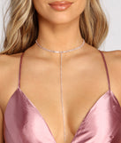 In Touch Dainty Rhinestone Lariat Choker