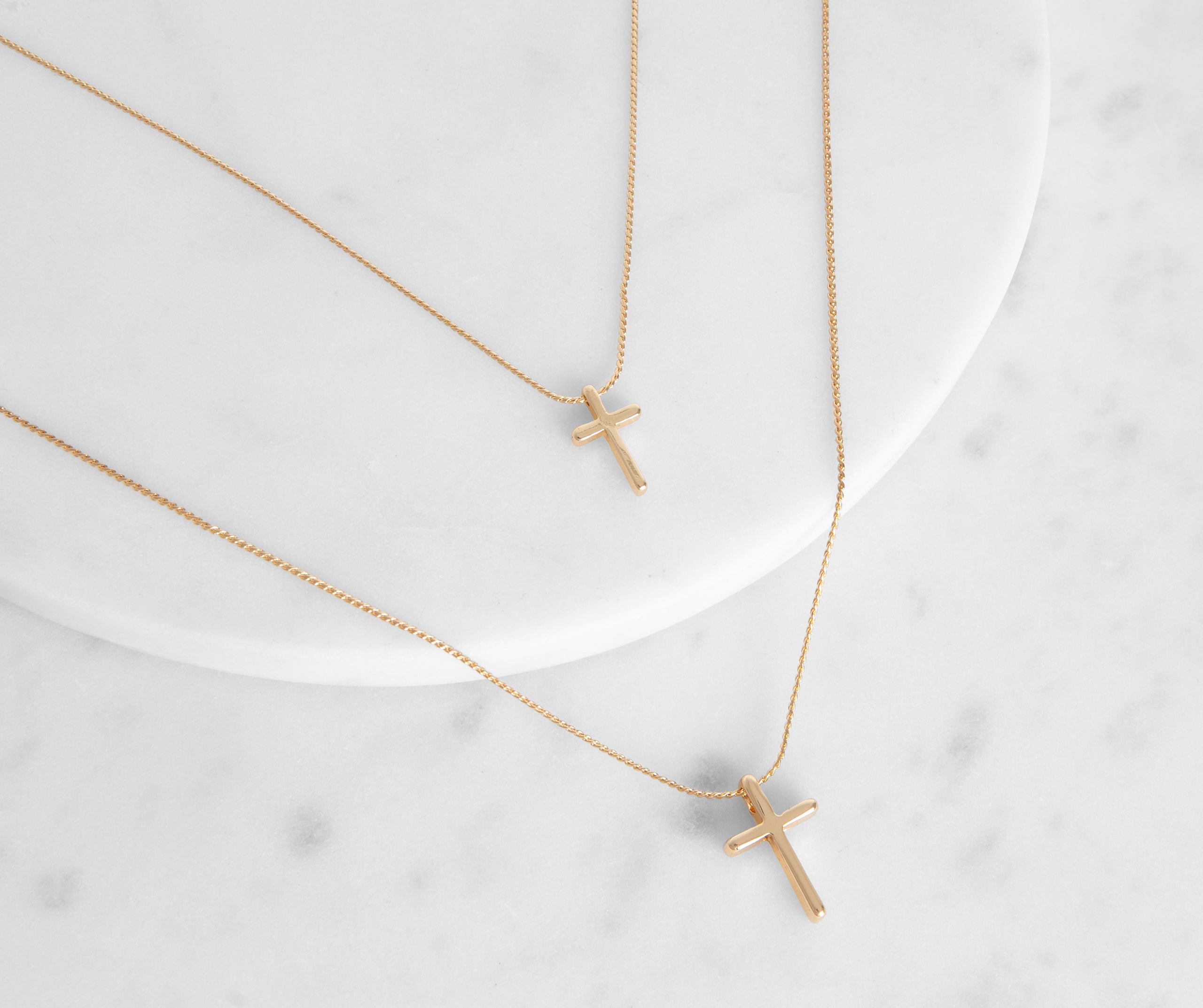 Heaven Sent Double Cross Pendant Necklace 2 Pack | Windsor