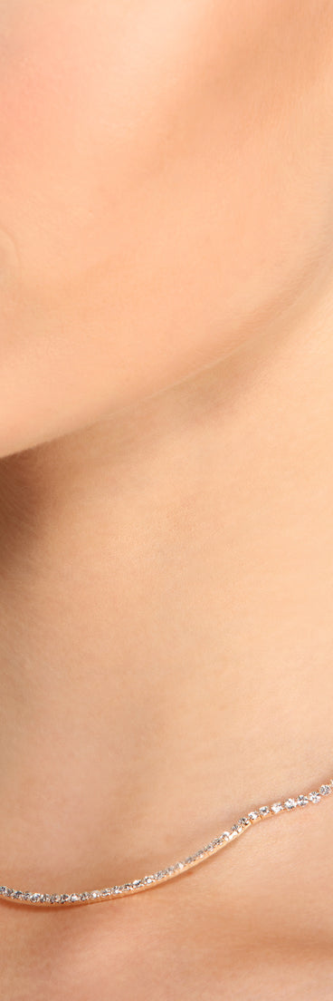 With Make It Dainty Gold Rhinestone Necklace + Earring Set as your homecoming jewelry or accessories, your 2023 Homecoming dress look will be fire!