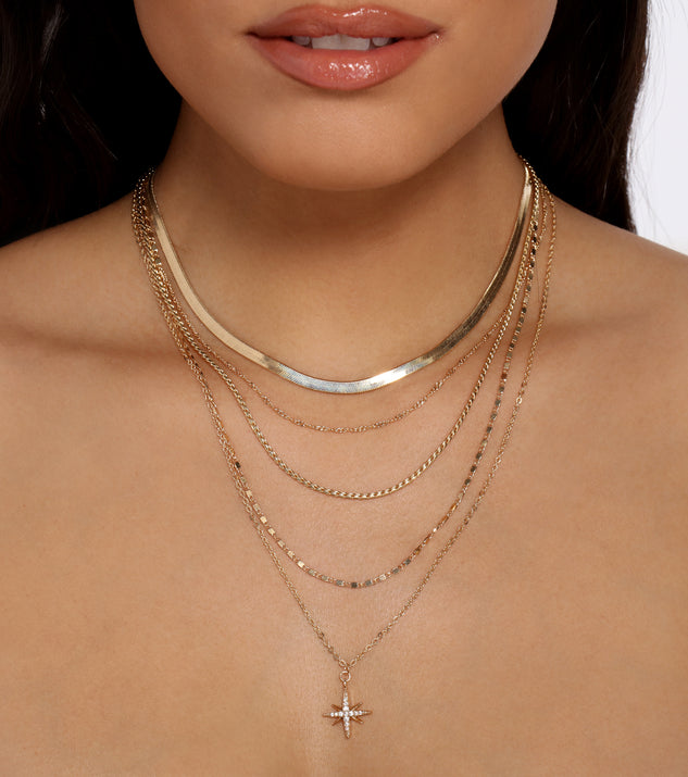 Charming Finishes Dainty Necklace Set is a trendy pick to create 2023 festival outfits, festival dresses, outfits for concerts or raves, and complete your best party outfits!