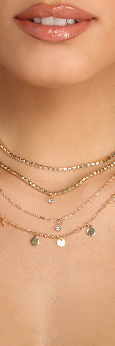 Bring The Layers Gold Chain Necklace is a trendy pick to create 2023 festival outfits, festival dresses, outfits for concerts or raves, and complete your best party outfits!