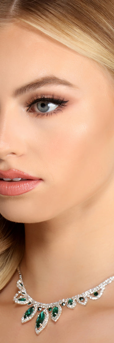 Sparkling Things Rhinestone Necklace + Earring Set