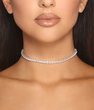 Luxe Square Rhinestone Choker