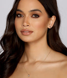 Cubic Zirconia Teardrop Necklace And Earrings Set for 2022 festival outfits, festival dress, outfits for raves, concert outfits, and/or club outfits