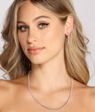 Simply Stunning Rhinestone Necklace And Earrings Set for 2022 festival outfits, festival dress, outfits for raves, concert outfits, and/or club outfits