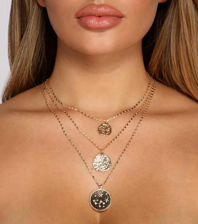 Boho Coin Charm Layered Necklace for 2022 festival outfits, festival dress, outfits for raves, concert outfits, and/or club outfits