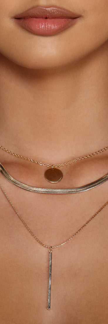 Dainty Snake Chain and Coin Charm Necklace helps create the best bachelorette party outfit or the bride's sultry bachelorette dress for a look that slays!