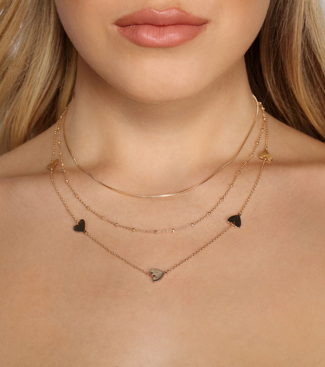 Heartbreaker Layered Charm Necklace