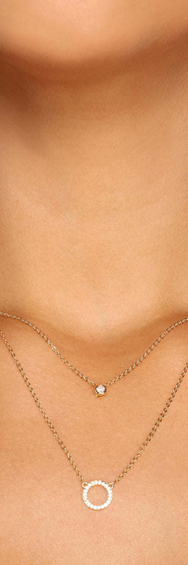 Dainty Layered Rhinestone Necklace