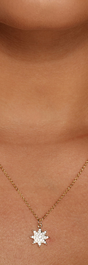 Stylish Stunner Rhinestone Charm Necklace for 2022 festival outfits, festival dress, outfits for raves, concert outfits, and/or club outfits