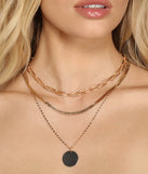 Luxe Layers Chain Link Necklace for 2022 festival outfits, festival dress, outfits for raves, concert outfits, and/or club outfits