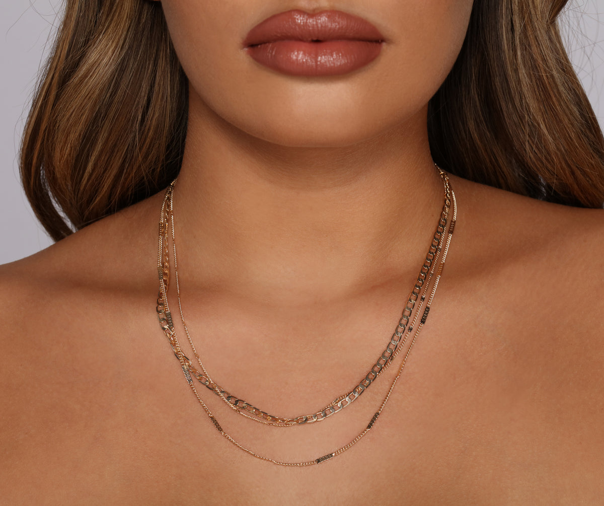 Dainty Details Layered Chain Link Necklace