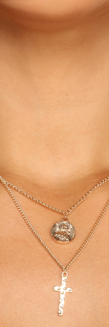 So Blessed Layered Chain Link Necklace for 2022 festival outfits, festival dress, outfits for raves, concert outfits, and/or club outfits