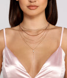 Trendy Chic Layered Lariat Necklace