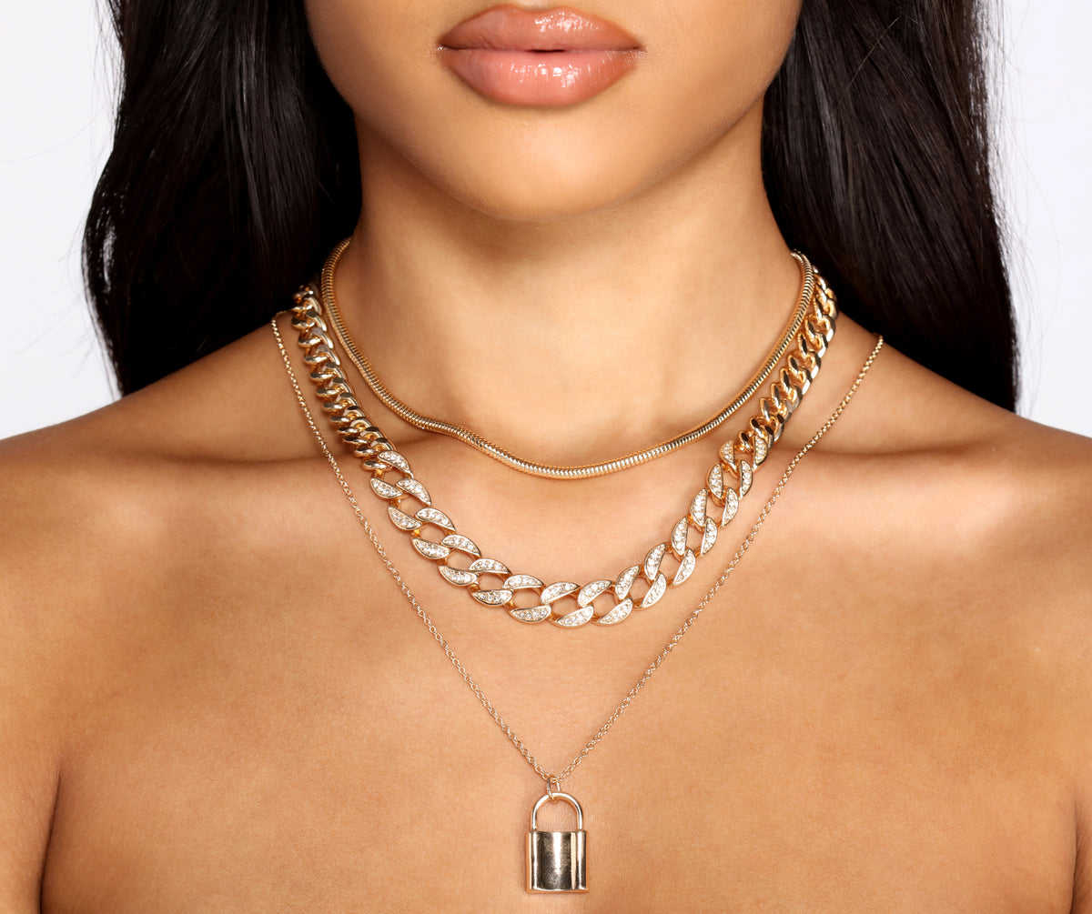 Luxe Layered Three-Pack Necklace Set