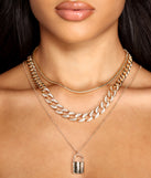 Luxe Layered Three-Pack Necklace Set is a trendy pick to create 2023 festival outfits, festival dresses, outfits for concerts or raves, and complete your best party outfits!