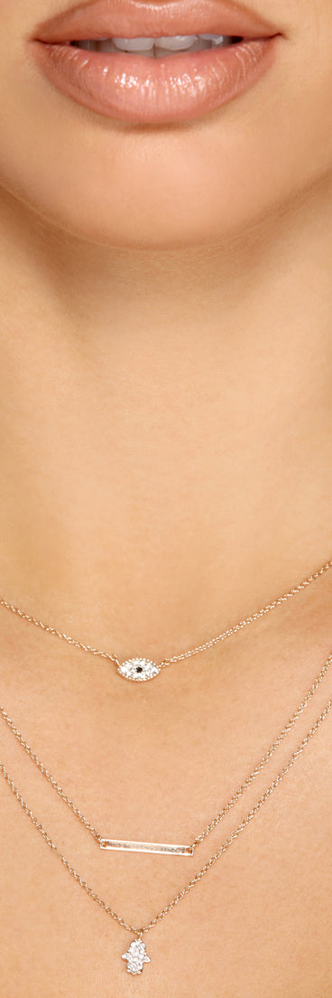 Radiant Dainty Layered Charm Necklace