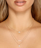 Radiant Dainty Layered Charm Necklace