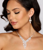 Rhinestone Leaf Collar and Duster Set