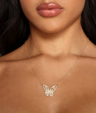 Flirty and Fluttery Butterfly Charm Necklace is a trendy pick to create 2023 festival outfits, festival dresses, outfits for concerts or raves, and complete your best party outfits!