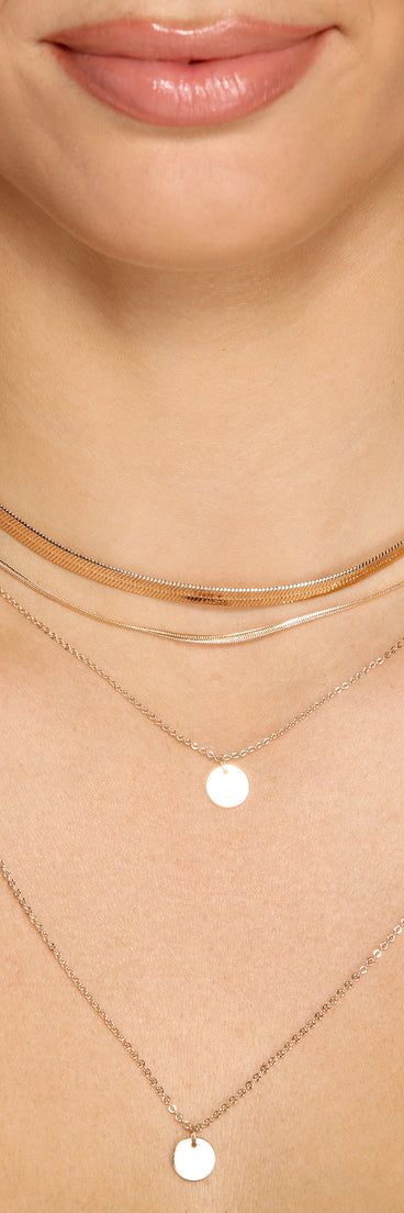 Effortless Glam Two-Pack Necklace Set for 2022 festival outfits, festival dress, outfits for raves, concert outfits, and/or club outfits