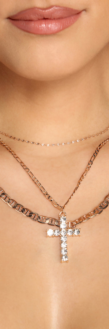 Glam Trendsetter Three-Pack Necklace Set