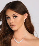 Dazzling Diva Collar and Duster Earrings Set