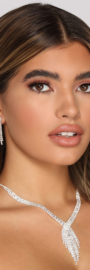 Bling On The Beauty Necklace And Earrings Set