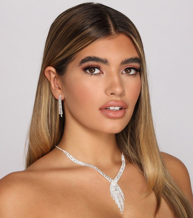 Bling On The Beauty Necklace And Earrings Set