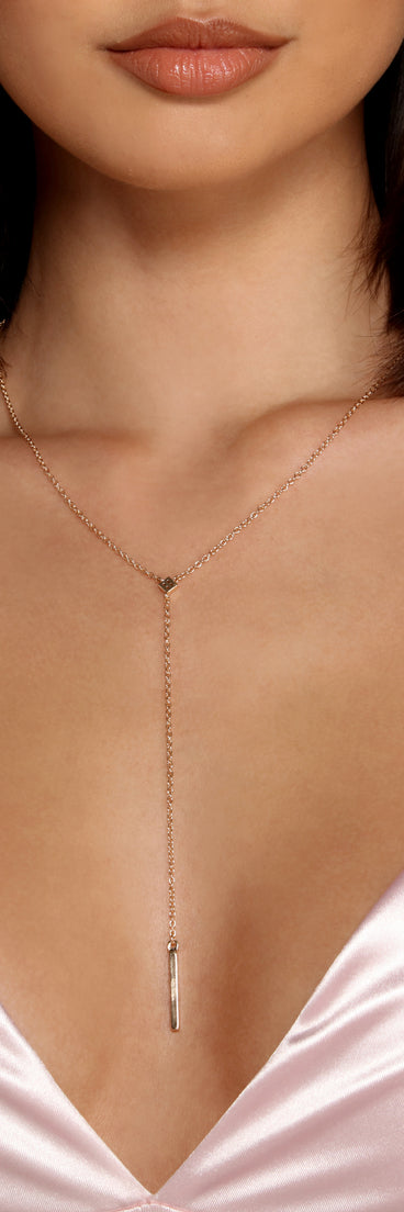 Simple And Stunning Dainty Lariat Necklace is a stunning choice for a bridesmaid dress or maid of honor dress, and to feel beautiful at Homecoming 2023, fall or winter weddings, formals, & military balls!