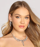 Enchanted Moment Marquise Collar With Duster Earrings Set
