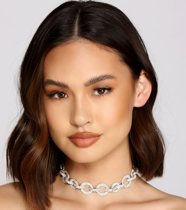 Linked In Glamour O-Ring Choker