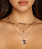 Glam Trendsetter Four-Pack Necklace Set for 2022 festival outfits, festival dress, outfits for raves, concert outfits, and/or club outfits