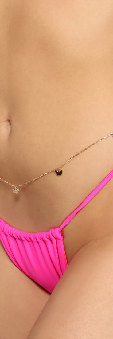 Butterfly Charm Bodychain is a trendy pick to create 2023 festival outfits, festival dresses, outfits for concerts or raves, and complete your best party outfits!