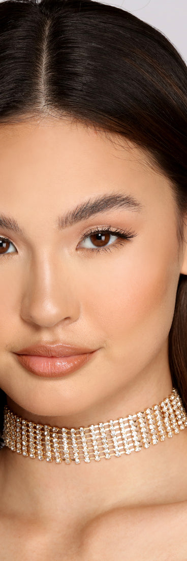 Glamorous Beauty Rhinestone Necklace And Earrings Set for 2022 festival outfits, festival dress, outfits for raves, concert outfits, and/or club outfits