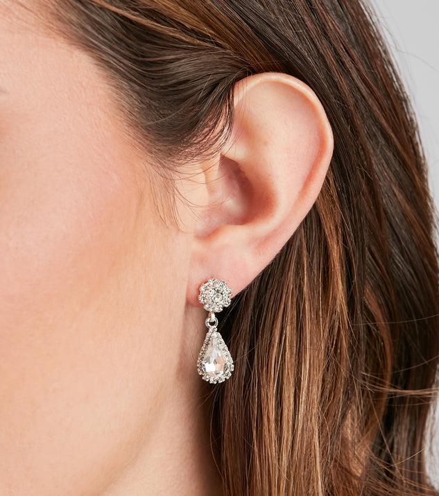 licens roterende om Elegant Style Rhinestone Necklace And Earrings Set | Windsor